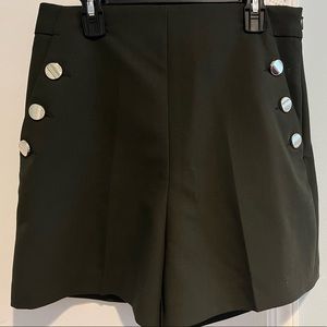 Zara Forest Green Bermuda Shorts
